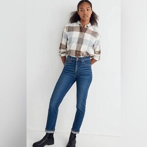 Madewell The High-Rise Slim Boyjean in Twyford Wash size 25